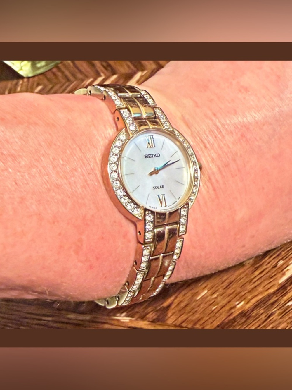 Seiko Gold & Crystal Watch